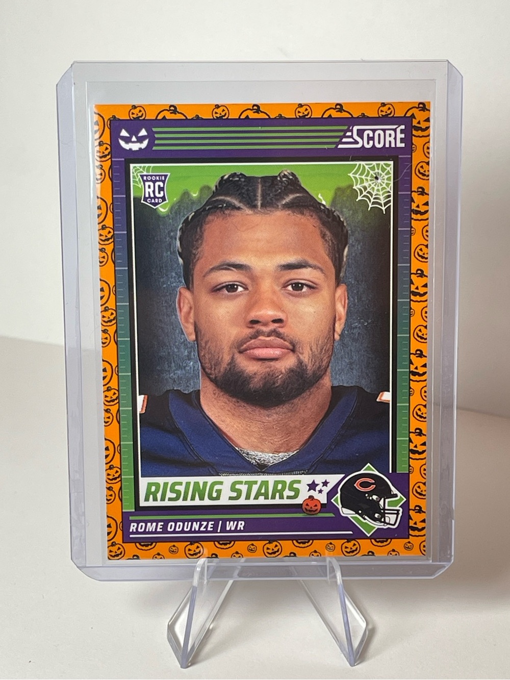 Score Halloween Rising Stars Trading Card - Orange Border